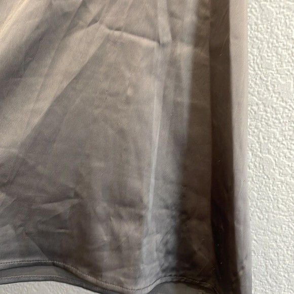 Pink Lily Boutique Gray Satin Cami with Lace Trim Size Small - Picture 3 of 7